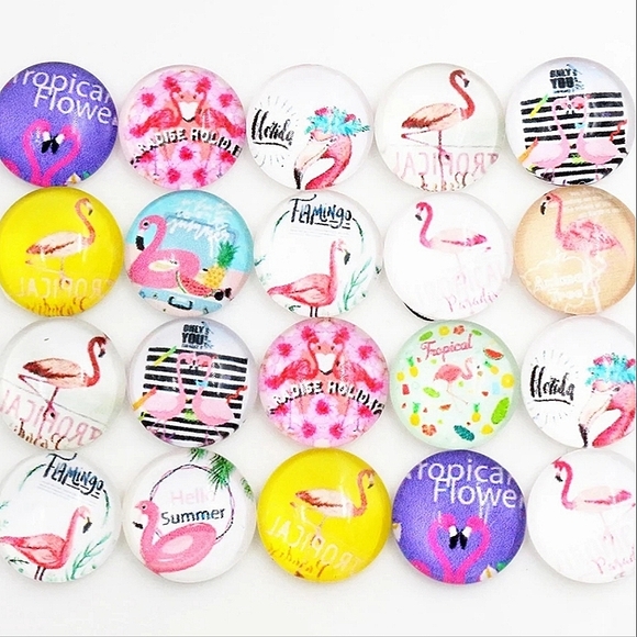 Choice of 4 stainless steel open bangle bracelets w/12mm cabachons.💲FIRM please - Picture 6 of 8